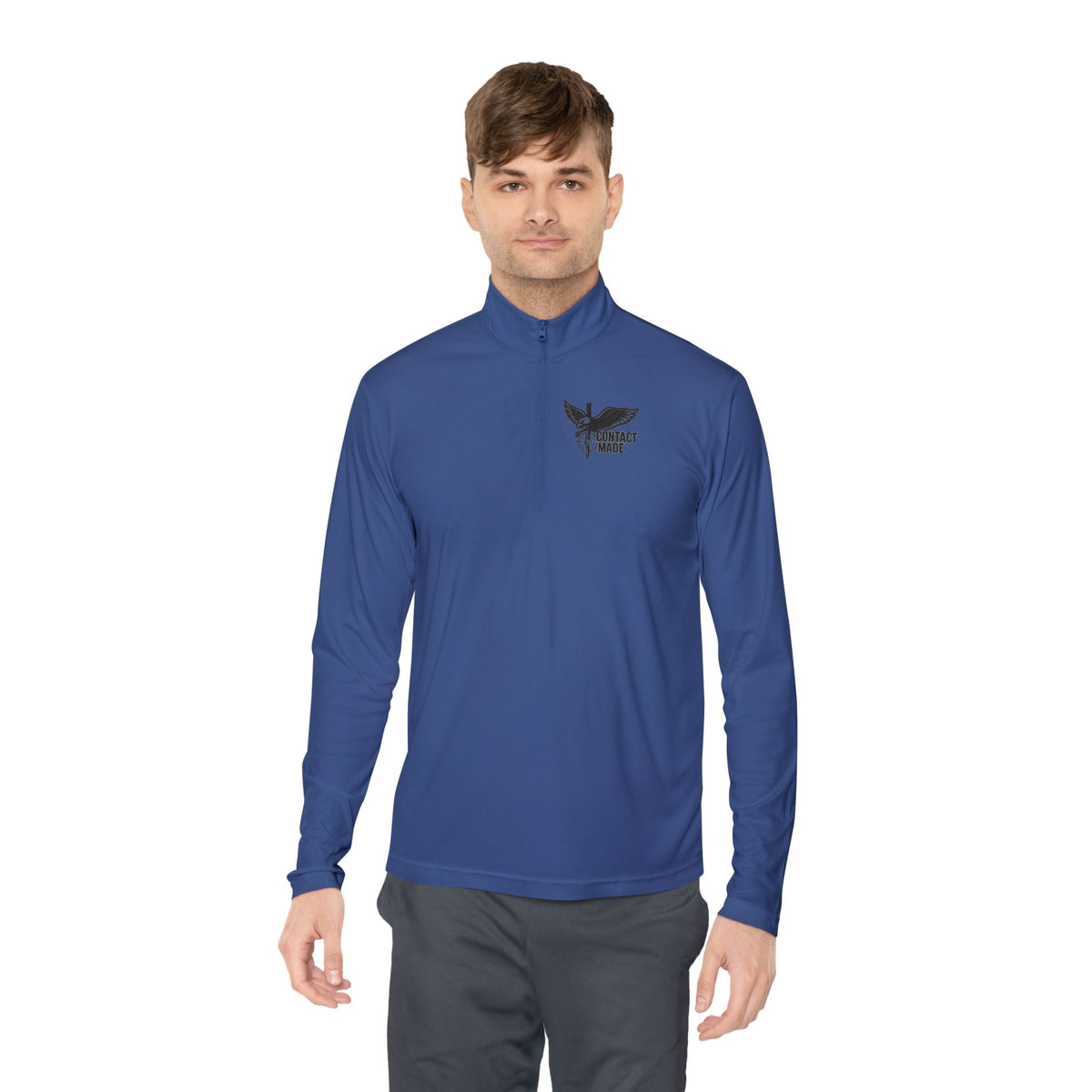 Contact Made Quarter-Zip – Built for the Grind, Ready for Contact