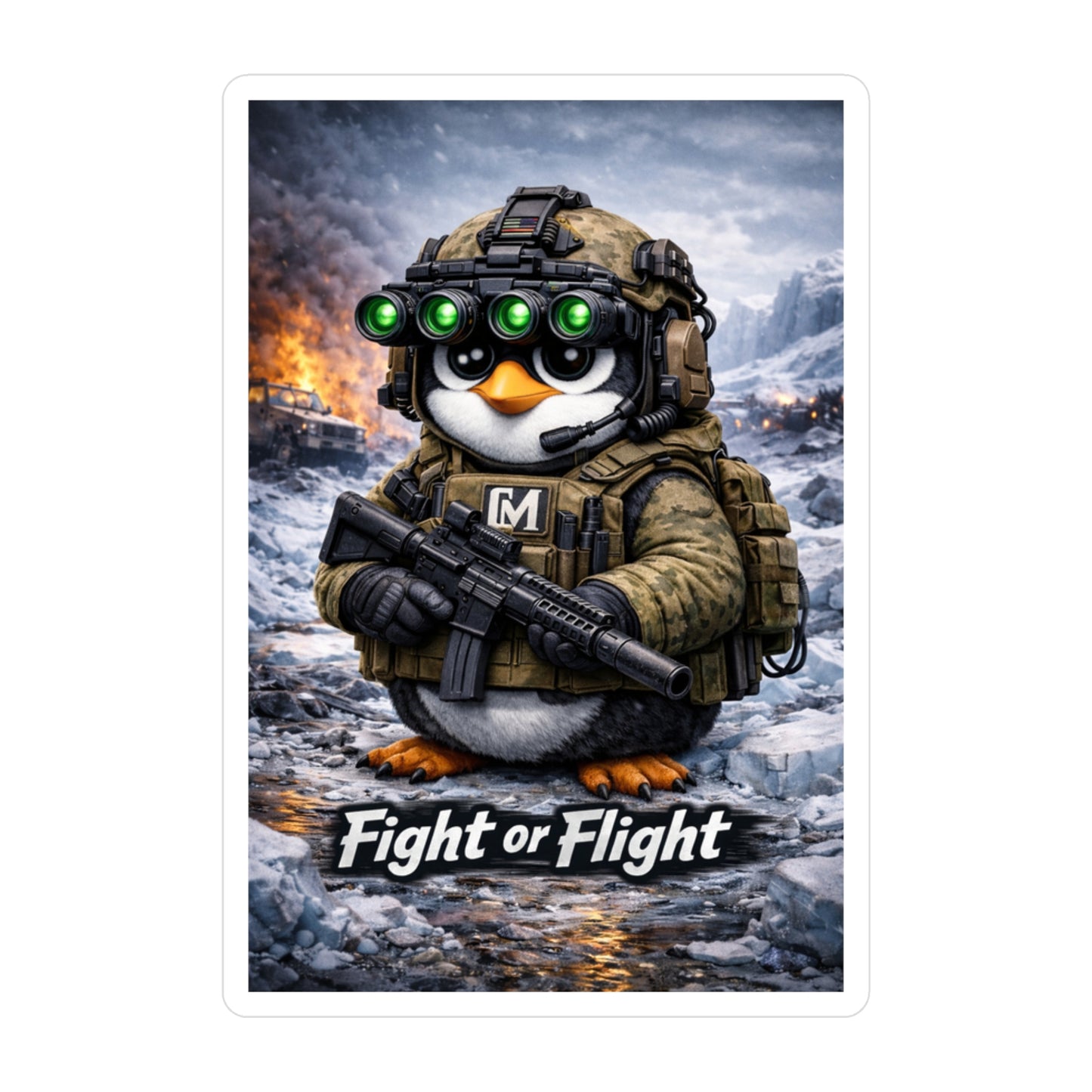 Fight or Flight-less Sticker